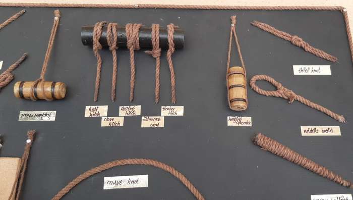 Decorative Maritime and Sailors Rope Knot Board c.1900