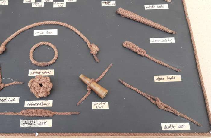 Decorative Maritime and Sailors Rope Knot Board c.1900