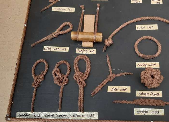 Decorative Maritime and Sailors Rope Knot Board c.1900