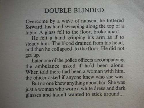 Double Blinded- Leslie Alan Horvitz and H.Harris Gerhard (Horror Novel) -SOFTCOVER