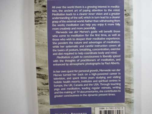 Meditation : A Path to Consciousness - Paperback - Merwede van der Merwe