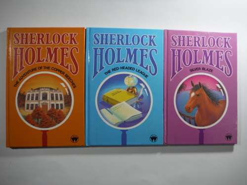 A Lot of 3 Sherlock Holmes Books - Hardcover -  Sir Arthur Conan Doyle