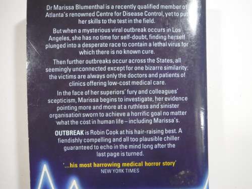 A Pair of Robin Cook Novels- Outbreak and Coma (Medical Horror Story)