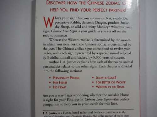 Chinese Love Signs -  Paperback - L.A Justice