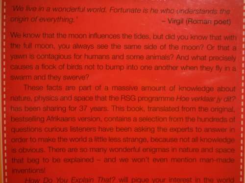 How do You Explain That? - Paperback - Compiled by Danny Fourie