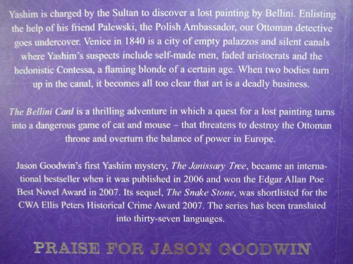 The Bellini Card : A Yashim the Eunuch Mystery - Paperback - Jason Goodwin
