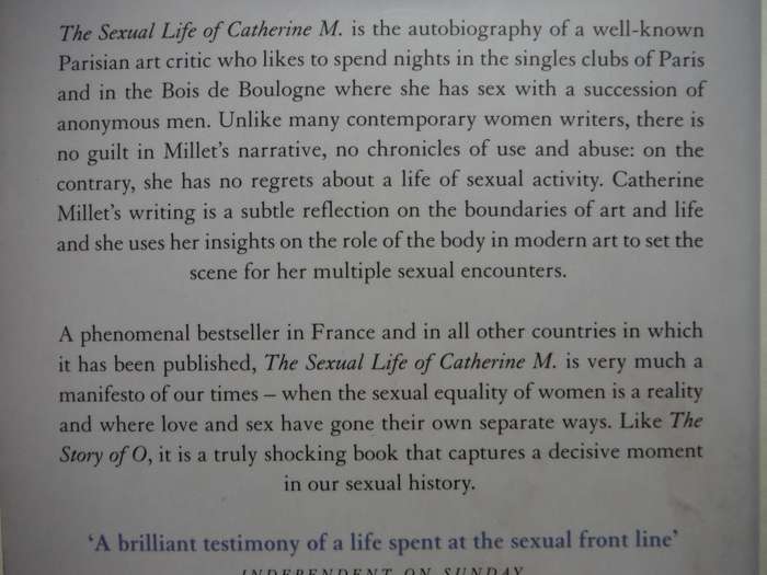 The Sexual Life of Catherine M.- Paperback - Catherine Millet