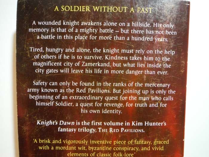 Knight`s Dawn : Book One of the Red Pavilions - Paperback - Kim Hunter