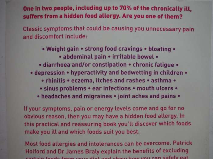 Hidden Food Allergies - Paperback - Patrick Holford