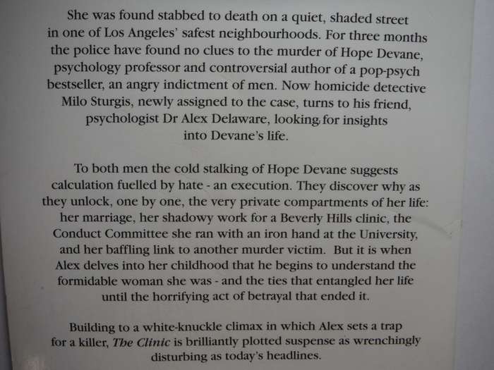 The Clinic - Paperback - Jonathan Kellerman
