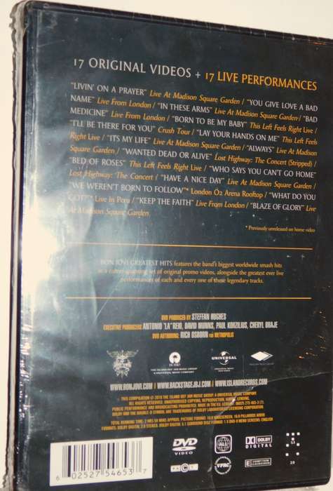 BON JOVI - Greatest Hits  [DVD] (Sealed)