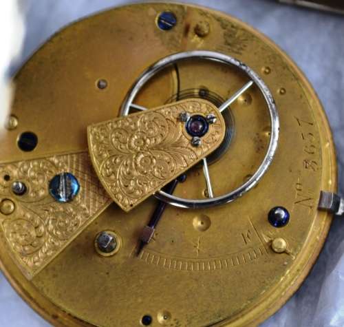 Silver Antique Pocket Watch.