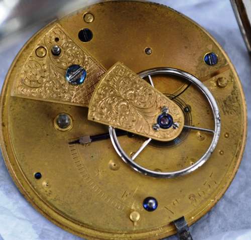 Silver Antique Pocket Watch.