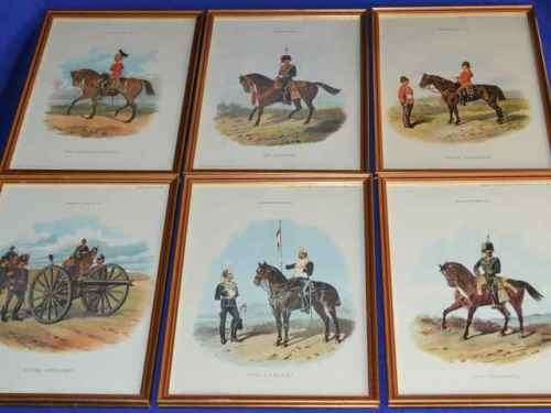Chromolithograph Prints, supplements to The Army and Navy Gazette set of 6