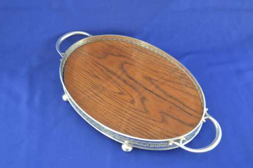 Silver Plate Gallery Tray -c1939 William Suckling and Son WS & S