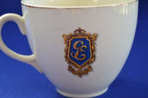 Tea Cup Commemorating the Coronation of King George VI and Queen Elizabrth 1937