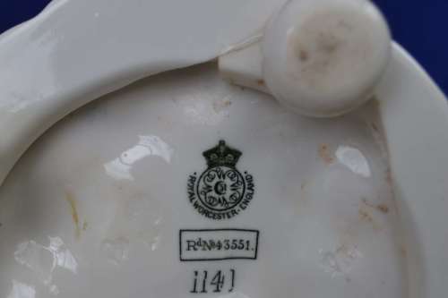 Royal Worcester Antique Young Girl Figure Candle Holder