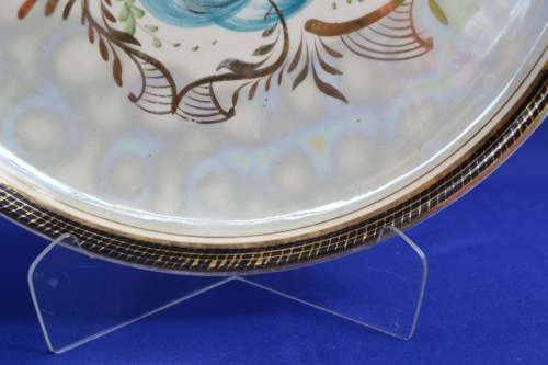 H Bequet Quaregnon - Belgium -  Hand Painted Wall Display Plate