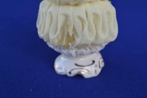Vintage Dresden Lace Porcelain Figurine - Germany