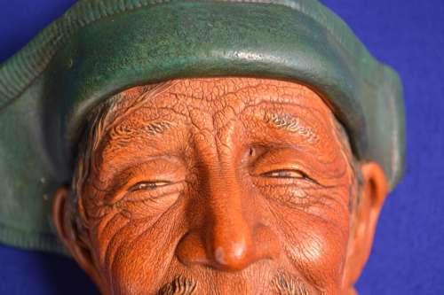 Vintage Bossons Chalkware Character Head - The Sardinian
