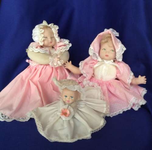 Set of three Posy Display Dolls