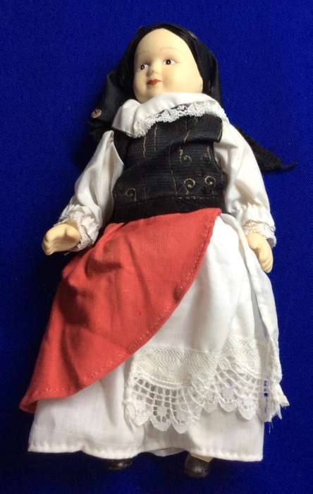 Original All Porcelain Dolls of the World Doll #51 Greece