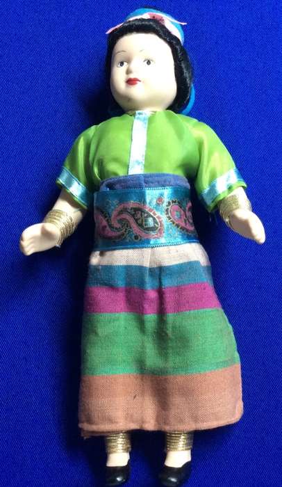 Original All Porcelain Dolls of the World Doll #50 Burma