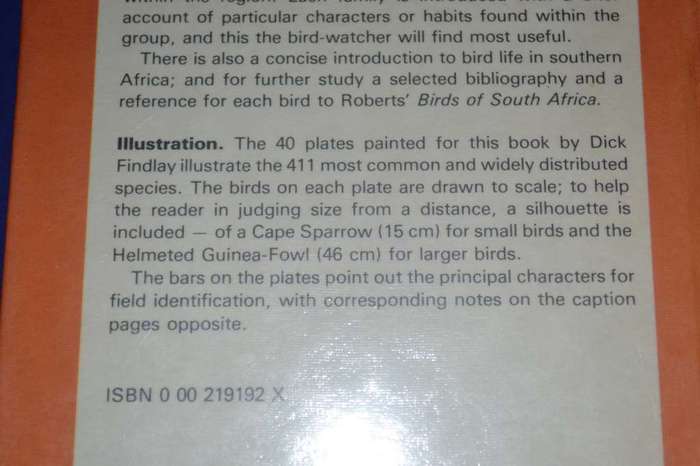 A Field Guide to the Birds of Southern Africa By O.P.M. Prozesky