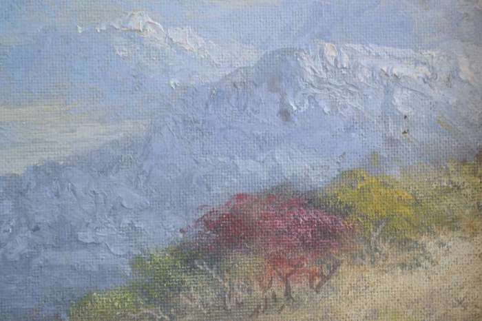Oil on Board Landscape - Signed John Evans