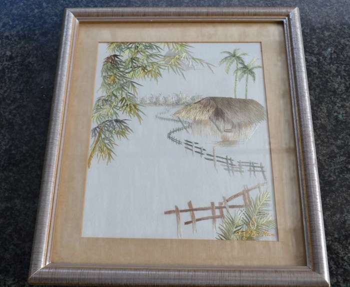XQ Vietnam Hand Embroidered Silk Art