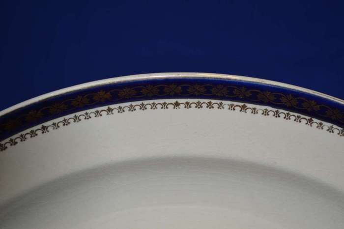 Vintage Alfred meakin  Bleu de Rol Serving Bowl and Platter
