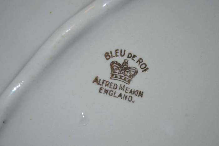 Vintage Alfred meakin  Bleu de Rol Serving Bowl and Platter