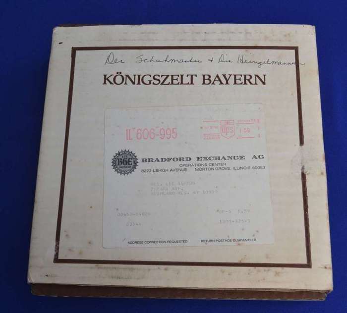 Konigszelt Bayern Der Schunmacher und de Heinzelmanchen Collectors Plate with COA