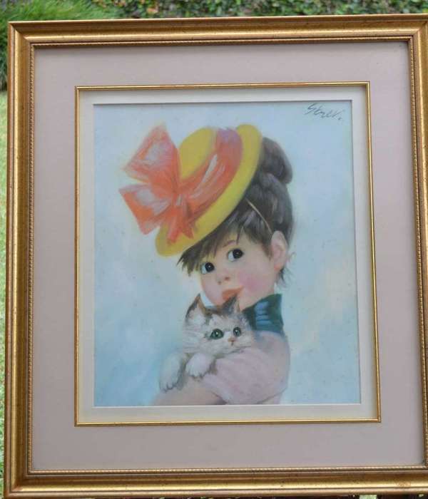 John Stevens Vintage Print Harriet Framed behind Glass