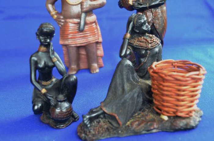 Selection of African Style Figurines - 4 Pieces