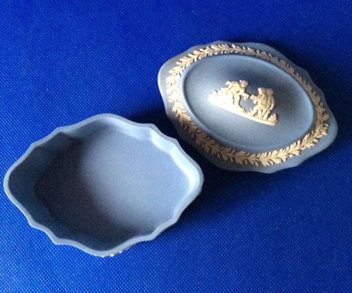 Wedgwood Jasperware Trinket Dish with Lid - Boxed