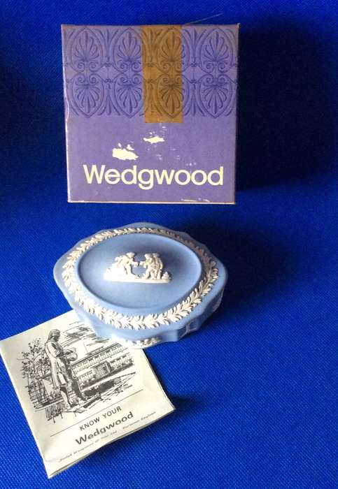 Wedgwood Jasperware Trinket Dish with Lid - Boxed