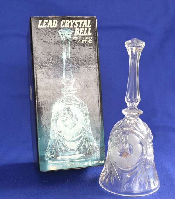 LEK Hand Cut Lead Crystal Bell - Boxed