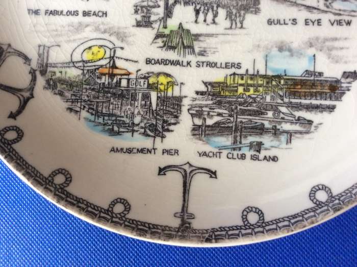 Porcelain Souvenir Plates and Small Bowl