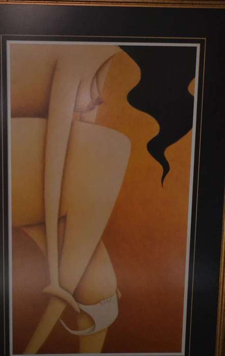Large Abstract Semi Nude Female form Prints