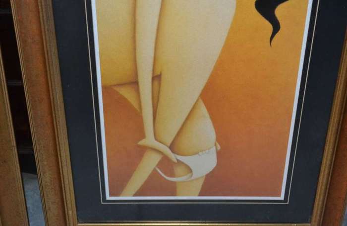 Large Abstract Semi Nude Female form Prints
