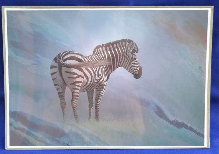 Malachi Smith `Collectors Print`  Lone Zebra - Unframed