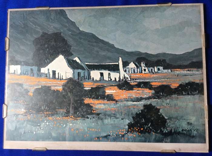 M. Brigg  Print Mounted Behind Glass