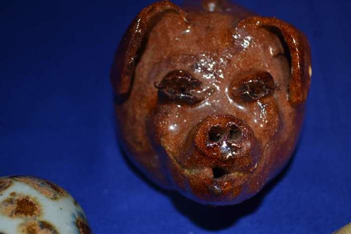 Ceramic Pig Ornaments x 4