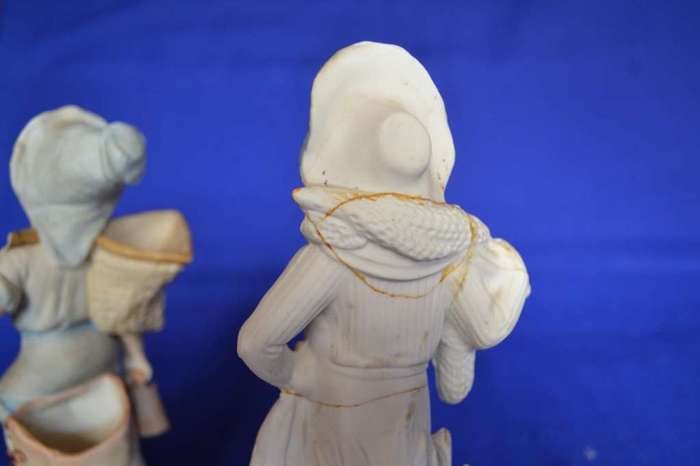 Vintage Bisque Porcelain Figures x 2