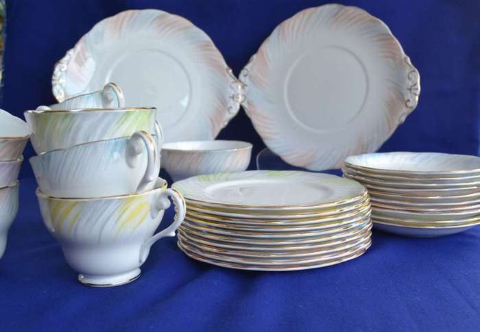 Royal Standard Fine Bone China Tea Set  33 Pieces