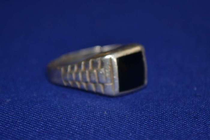 Vintage Spider-Man and Black Onyx Rings- Both 925 Silver