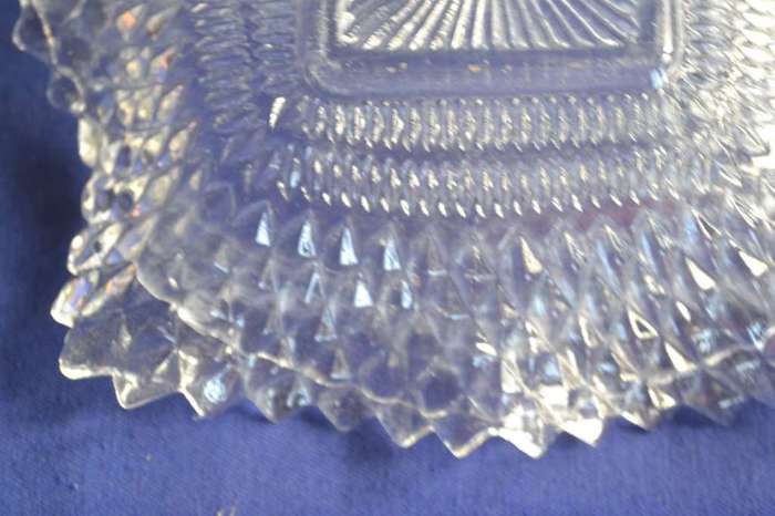 Set of Three Cut Glass Sweet Dishes
