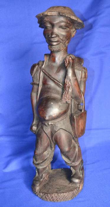 Vintage Hand Carved Wooden Sculpture