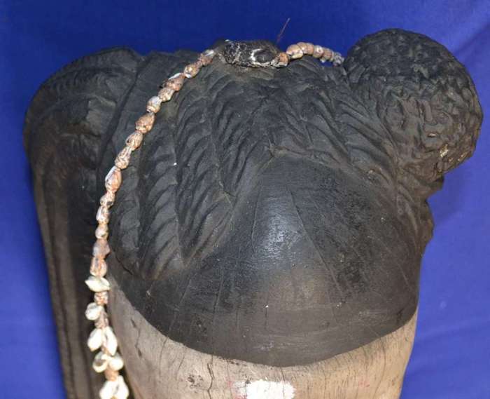 Vintage Hand Carved Wooden Bust - Makhuwa (Makua) Woman